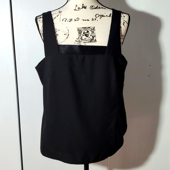 R.M Richard's- Womens Black Dress Tank side suits Sz.Large - Picture 1 of 5